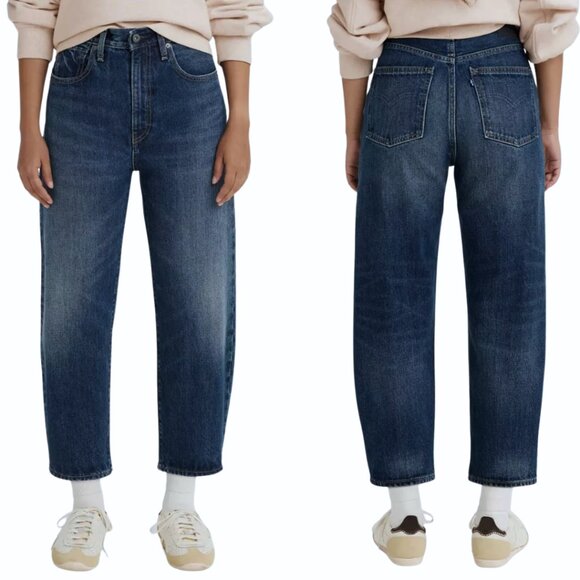 Levi’s Made & Crafted Barrel Crop Jeans – Women’s W27, Premium Organic Cotton - Picture 1 of 13